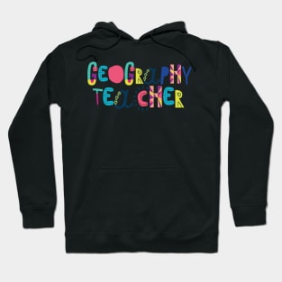 Cute Geography Teacher Gift Idea Back to School Hoodie